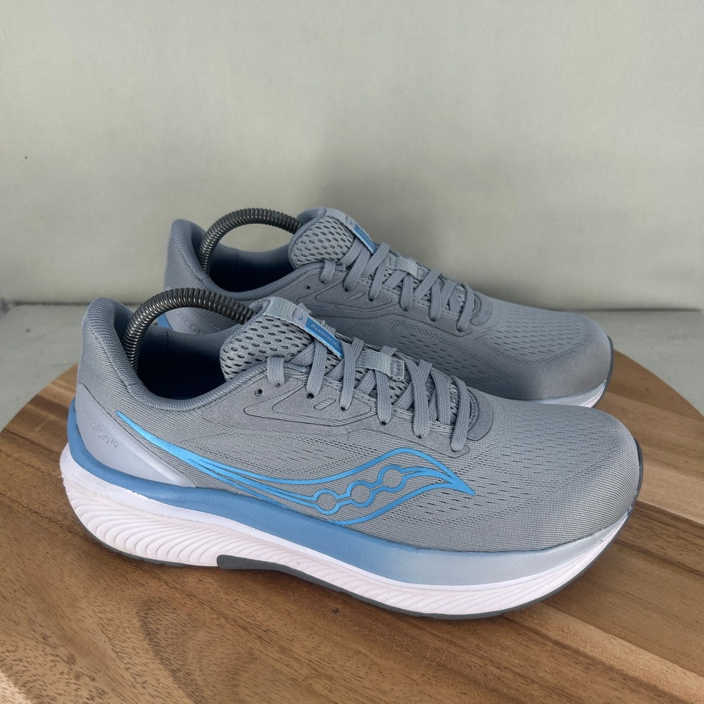 Saucony Echelon 10 Womens Running Shoes Gray Blue S11044-104 Size 10 Cushioned